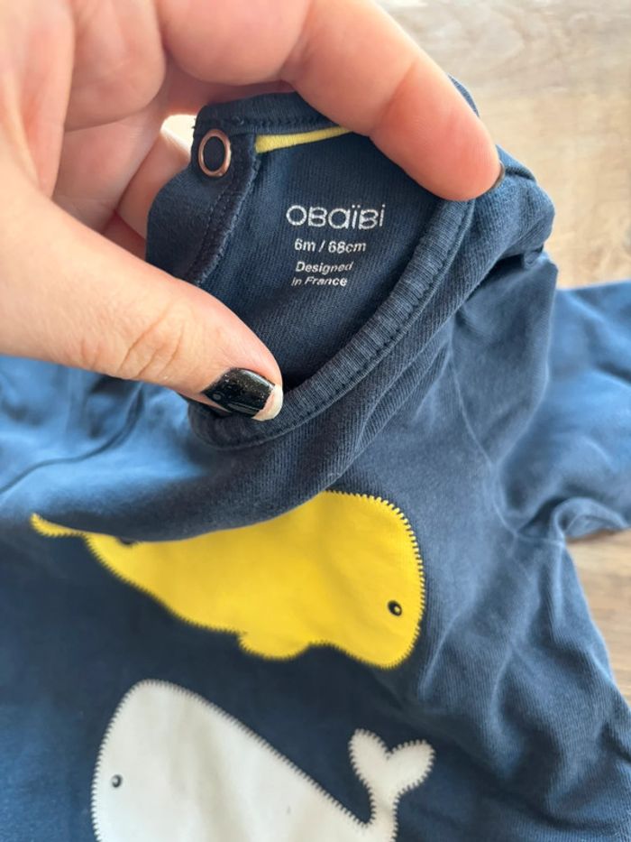 Pyjama obaibi bébé garçon 6 mois - photo numéro 2