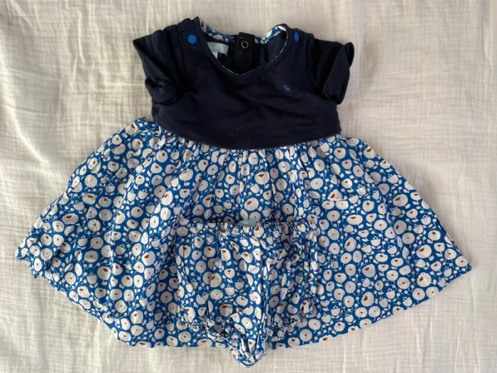 Robe + Bloomer Obaibi neufs 6 mois