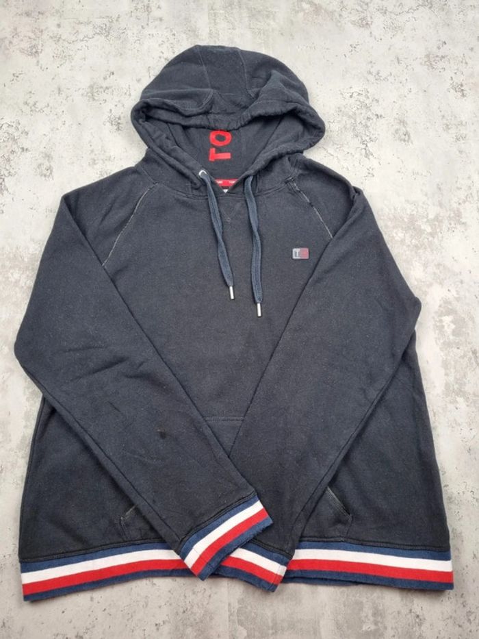 Sweat capuche noir Tommy Hilfiger XL Femme (mesures en photos) - photo numéro 3
