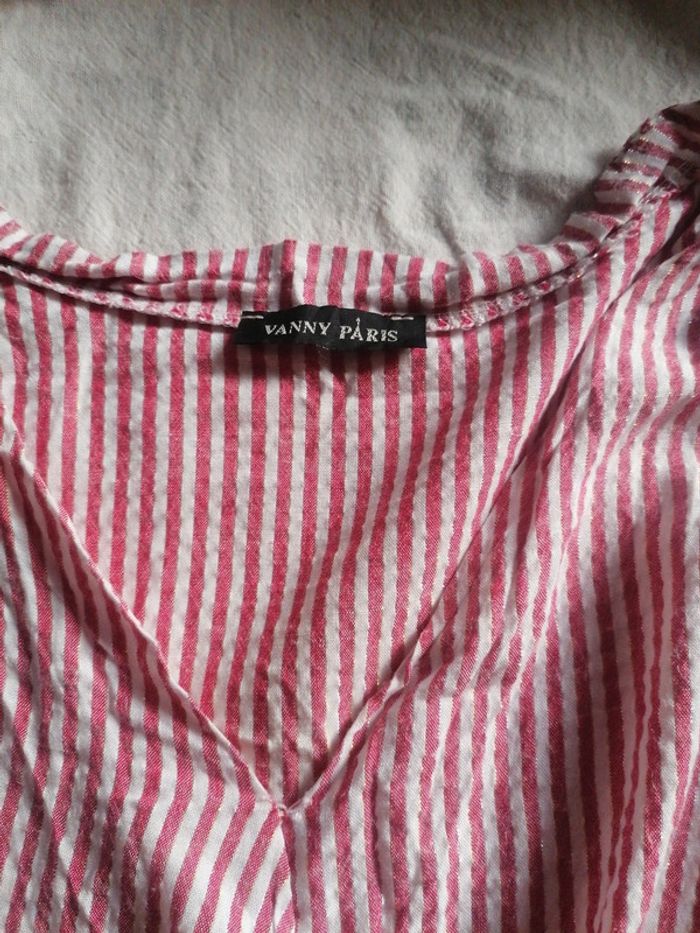 Blouse rayé Vanny Paris m - photo numéro 2