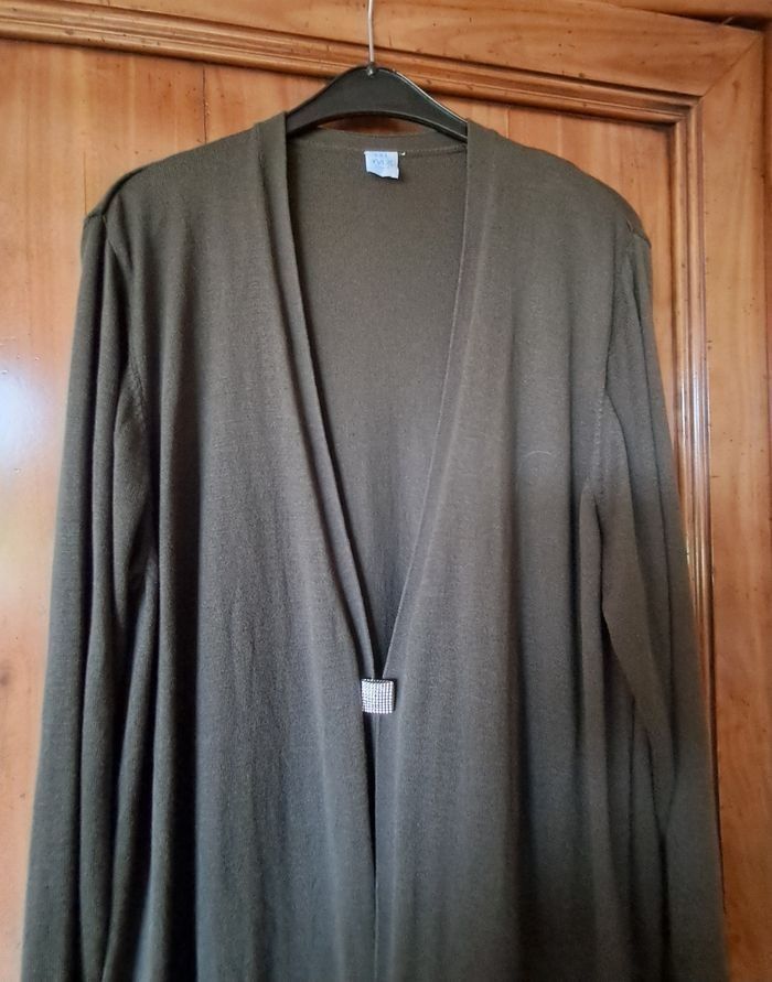 Cardigan long pour femme taille 3XL - photo numéro 8