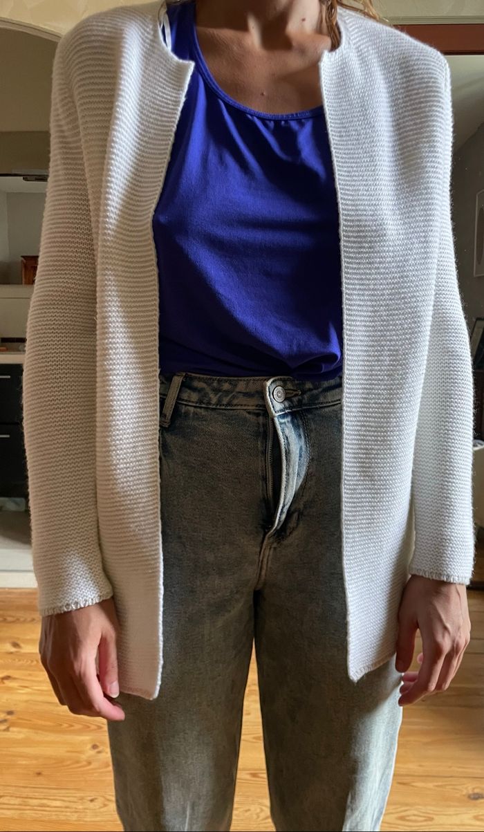 Gilet mi- long  sans bouton