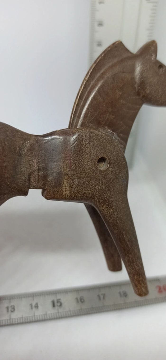 Cheval marron vintage avec poulain playmobil - photo numéro 7