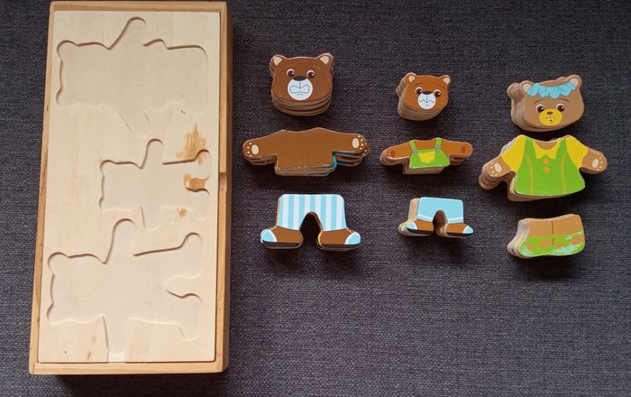 Puzzle d'encastrement - famille Ours - photo numéro 2