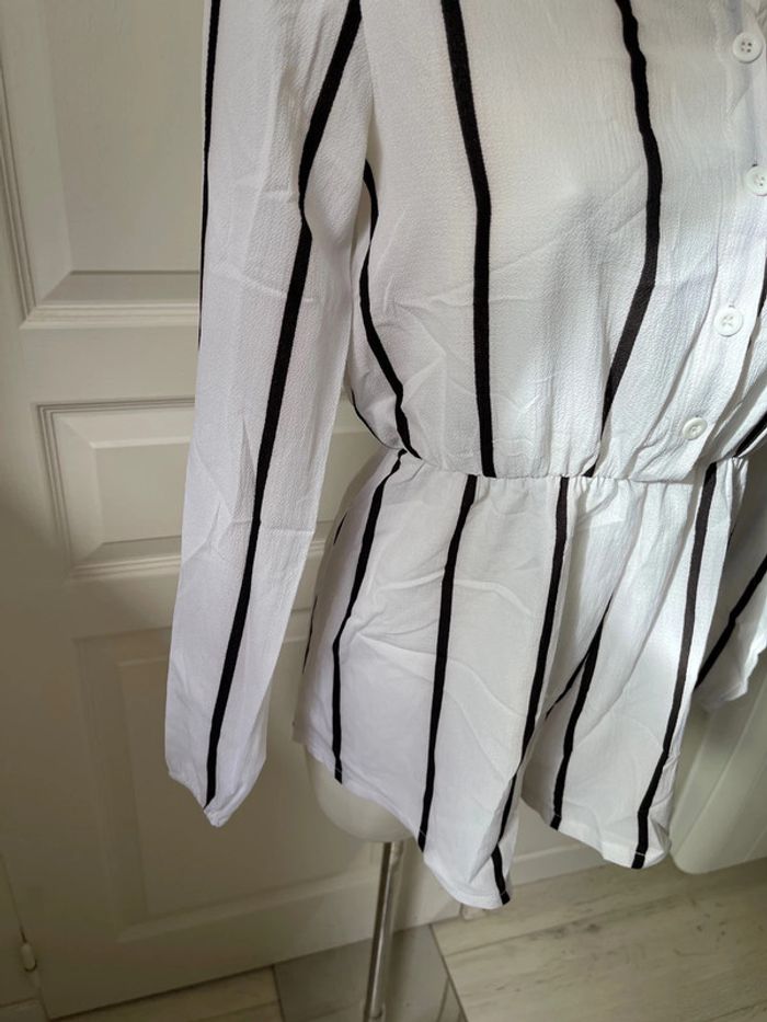 Combinaison short à rayures - photo numéro 4