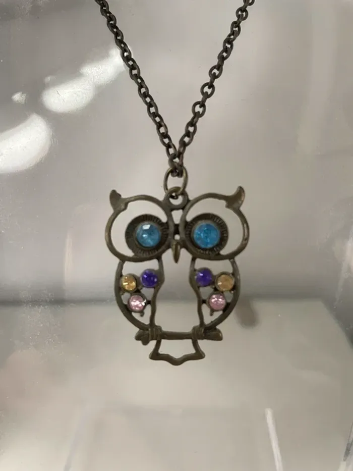 Collier sautoir Hibou - photo numéro 2