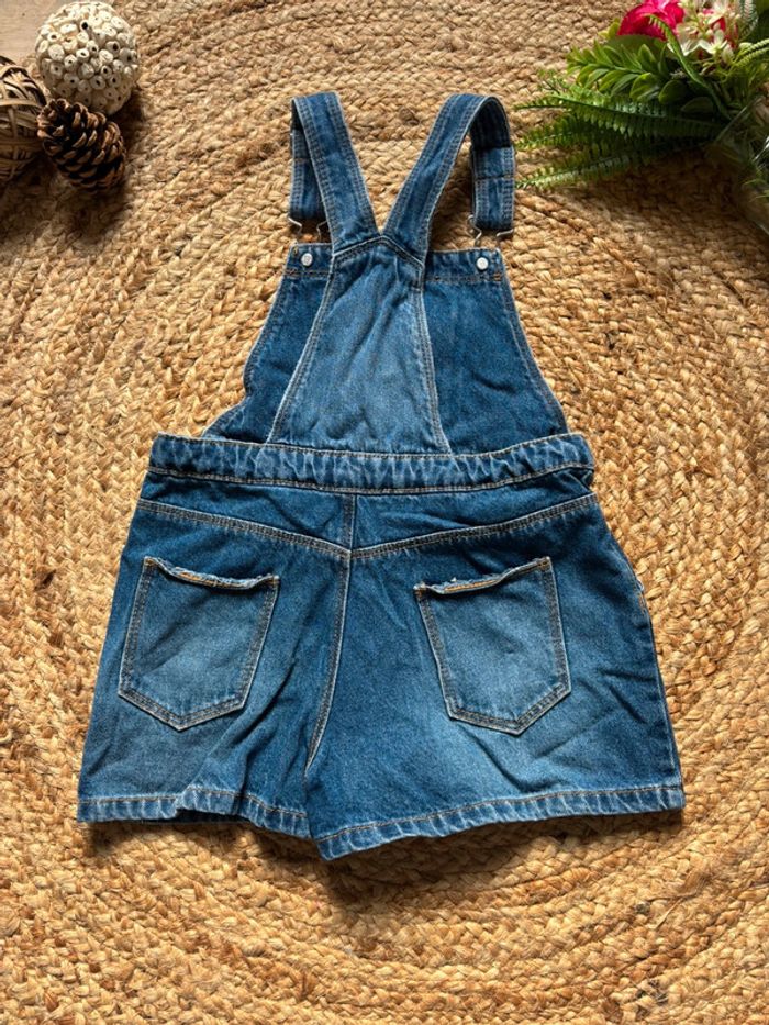 🌺Salopette short en jeans bleu Taille 6ans/114-119cm🌺 - photo numéro 8