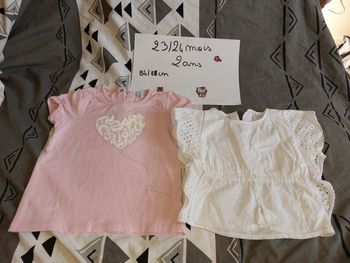 2 t-shirt manches courtes