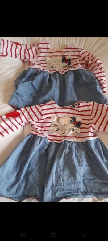 Robe chat  jumelles
