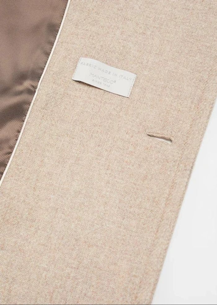 Manteau mango laine manteco Taille 42 - XL · Neuf avec étiquette, beige, crème - photo numéro 4