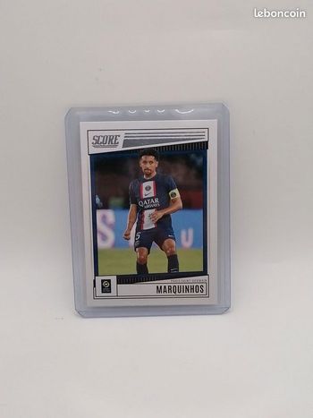 Carte Panini score Ligue 1 2022-23 Marquinhos n°148.