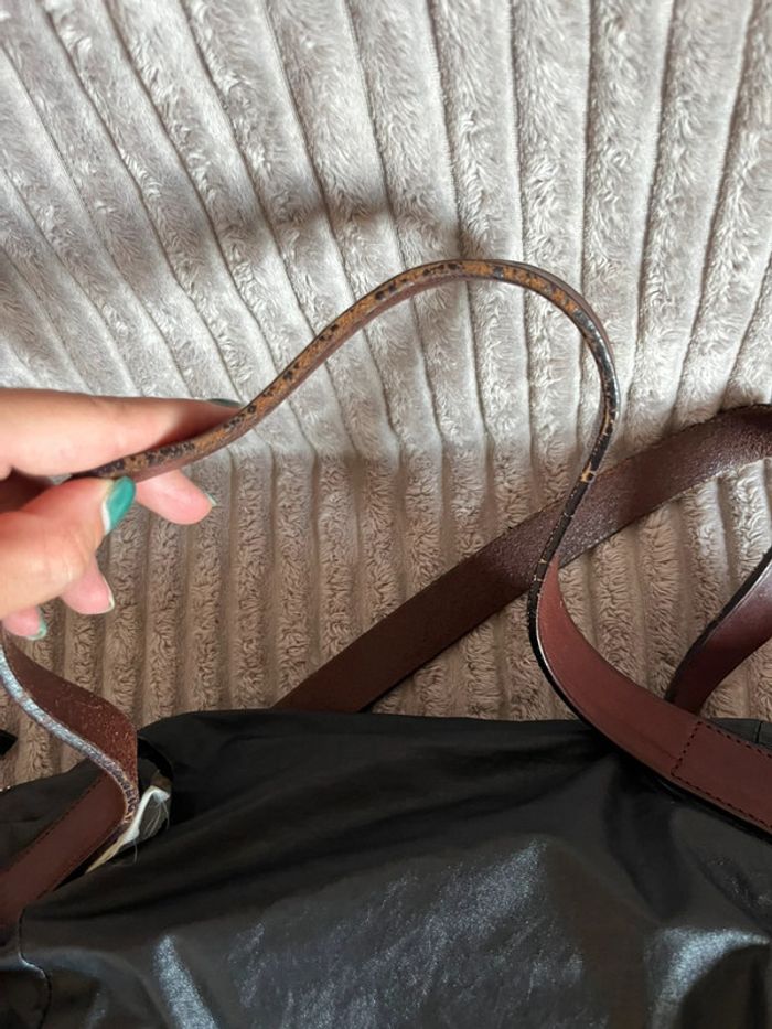 Sac bowling Céline Paris noir en cuir – à restaurer - photo numéro 7
