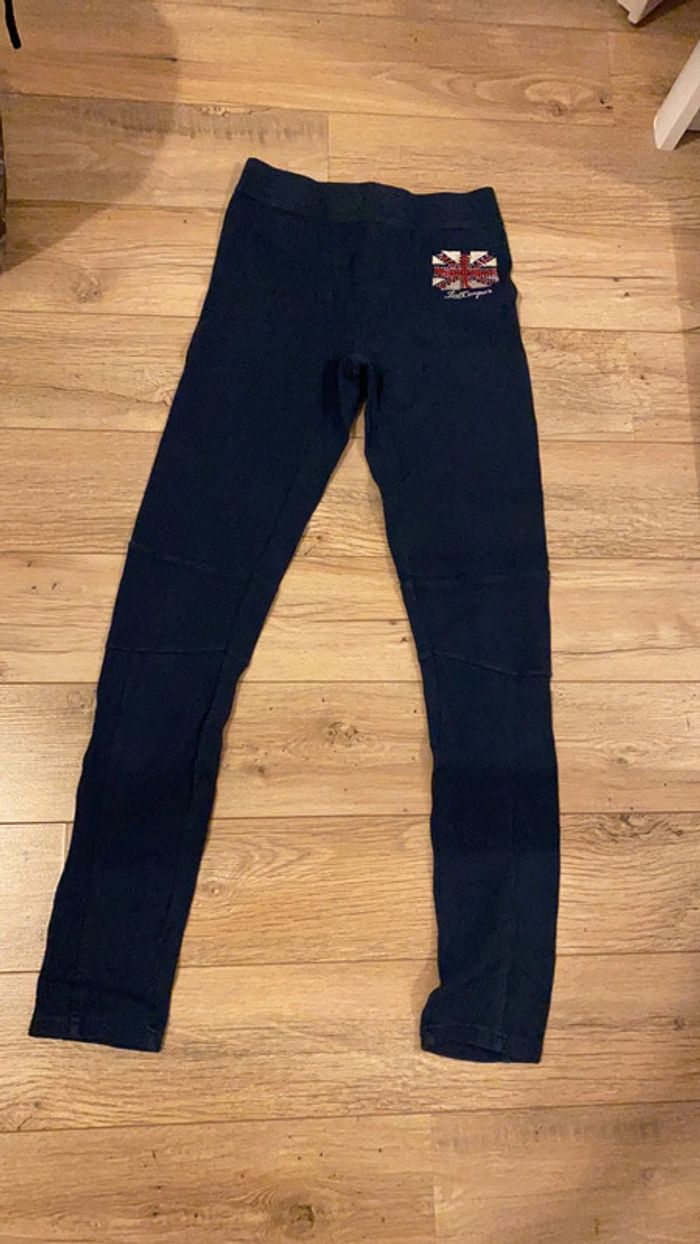 Caleçon long coton lee Cooper drapeau bleu marine