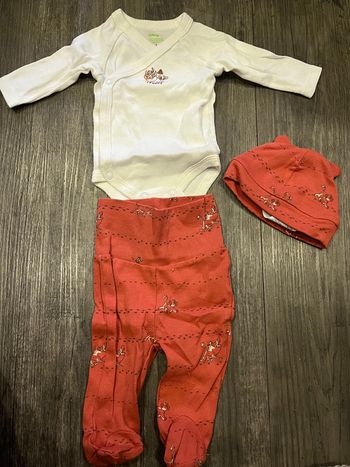 Ensemble body pantalon et bonnet Disney baby simba