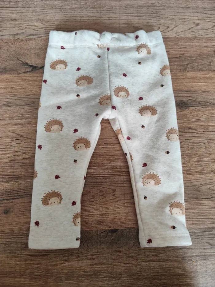 Pantalon/jogging bébé mixte hérisson 9 mois