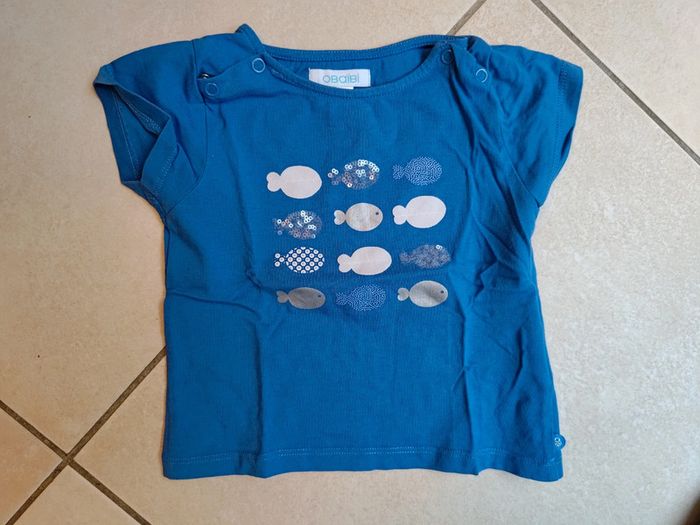 T shirt 12 poissons