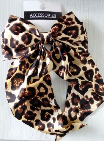 🐯 Barrettes noeud léopard neuf 🐱