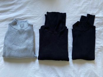 Lot 3 sous pulls femme taille M