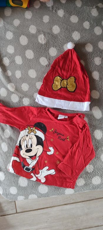 Tee shirt manches longues bonnet noël