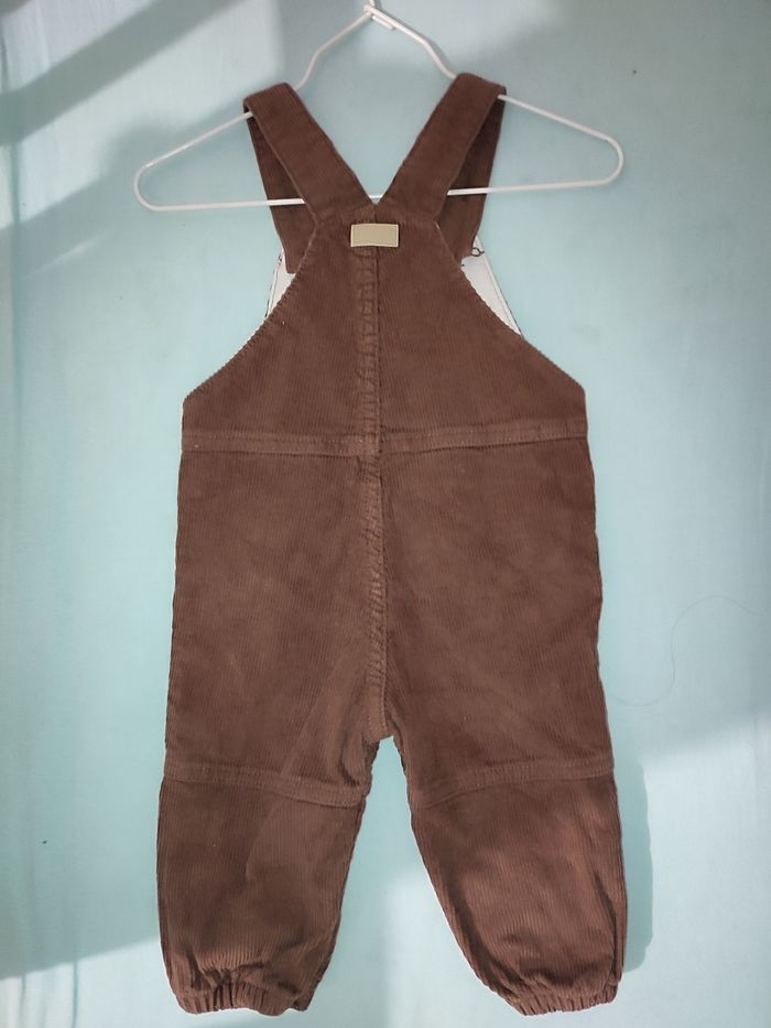 Salopette bébé 9 mois en velours sergent major - photo numéro 5