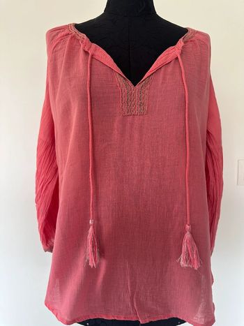 Blouse légère rose