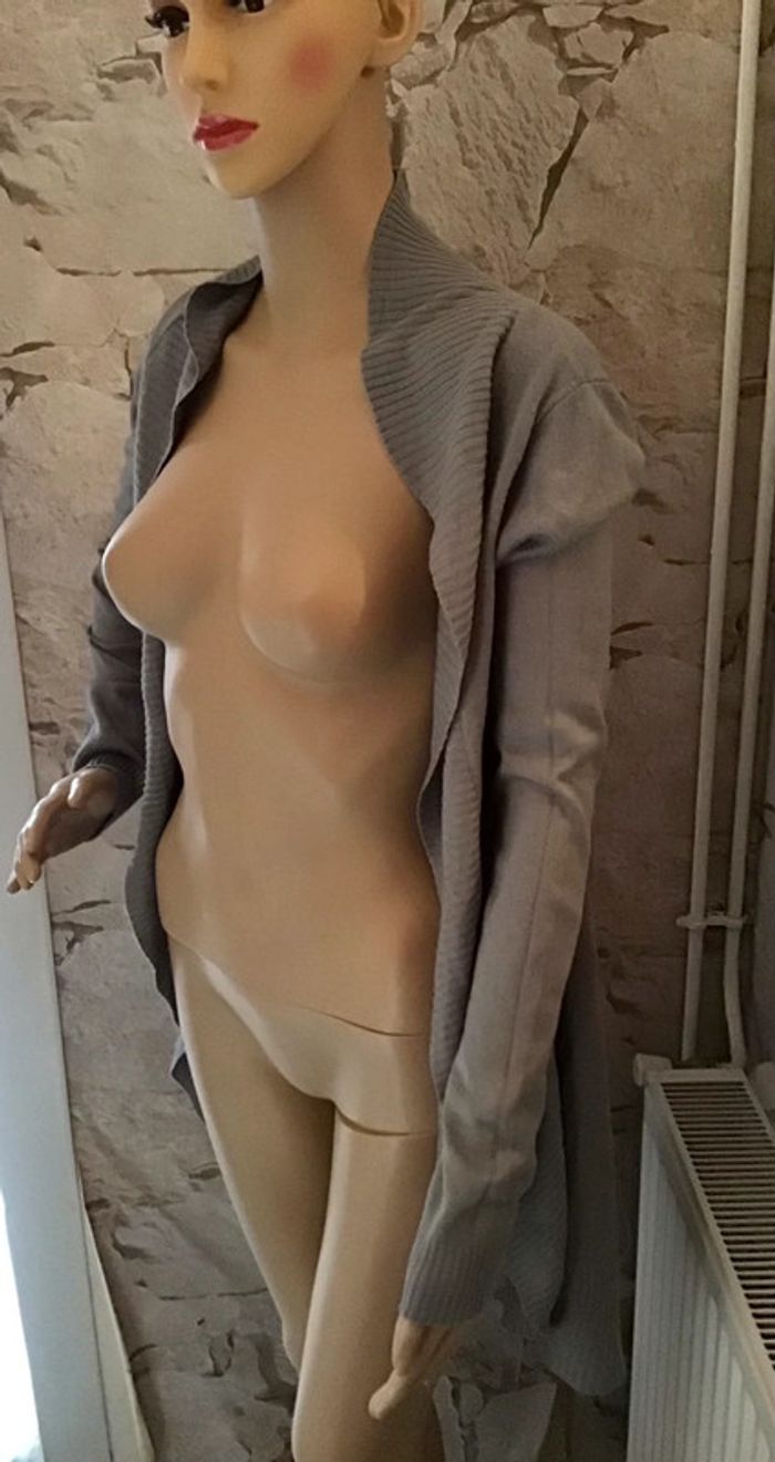 Gilet gris taille S marque Mim - photo numéro 4