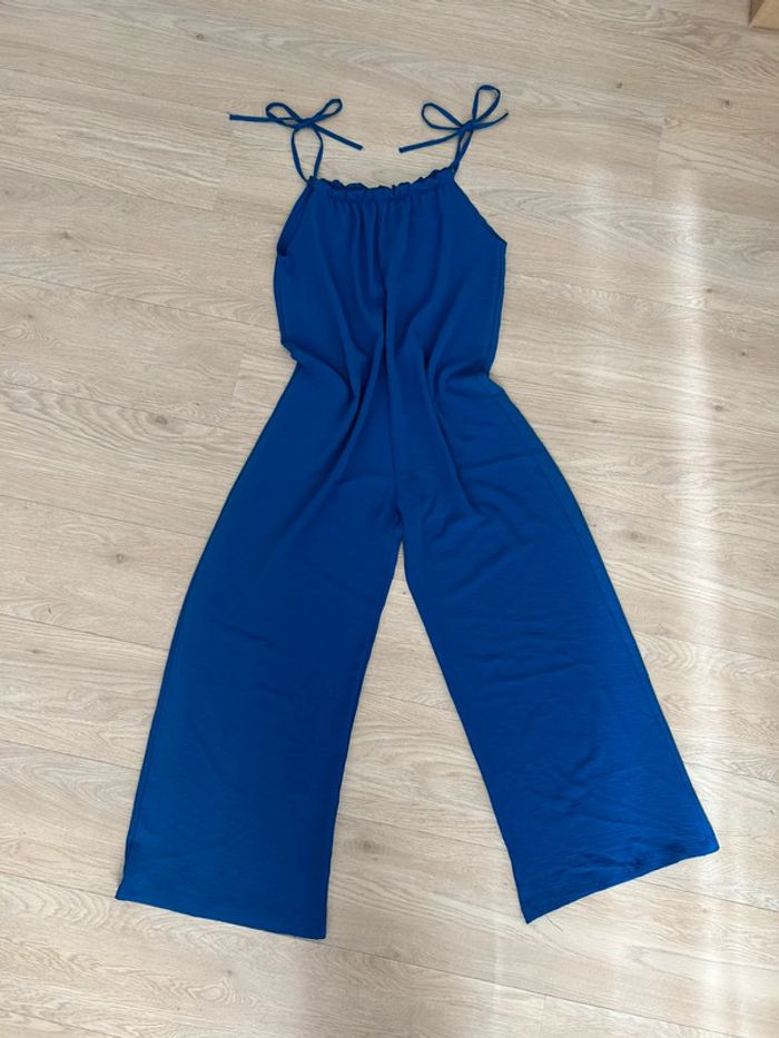 Combinaison femme bleu électrique – portée 1 fois – Made in Italy - photo numéro 2