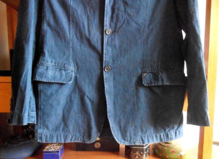 Veste homme, blazer bleu, New Man, taille XXL, 100% coton - photo numéro 3