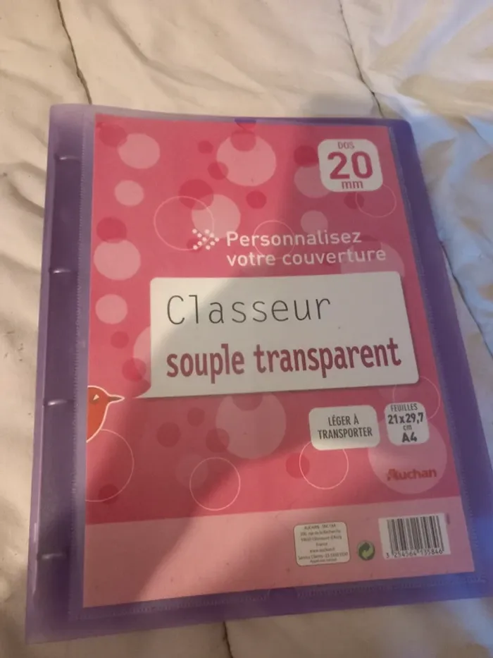 Classeur souple 21x29,7