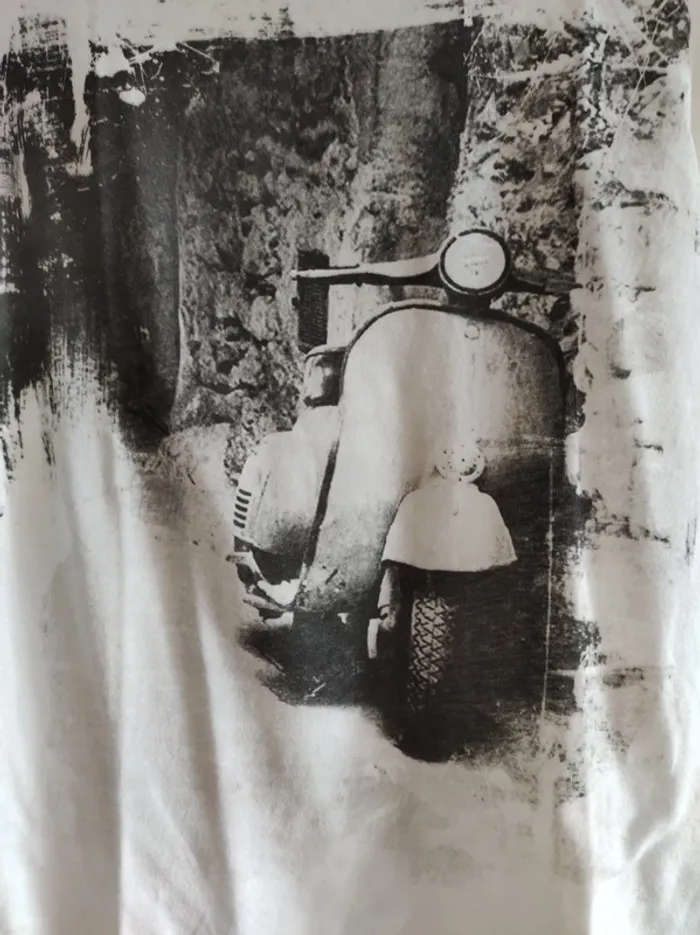 Top blanc et noir vintage - photo numéro 2