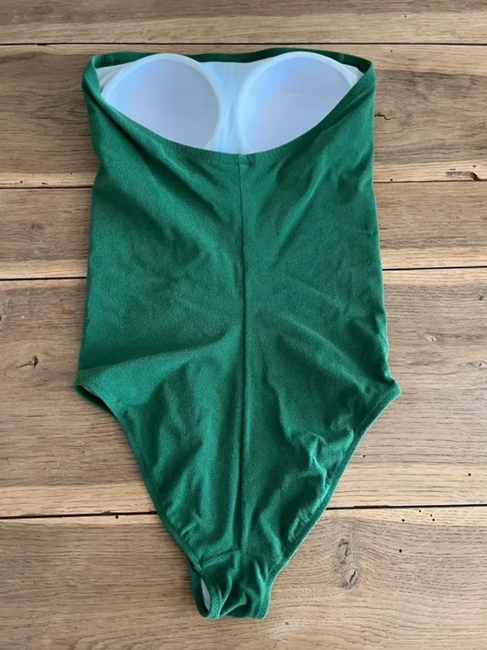 Maillot de bain 1 pièce bustier vert Pain de Sucre - photo numéro 3