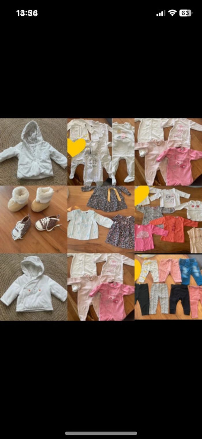 Lot vêtements 6 mois TAO Zara kiabi sergent major