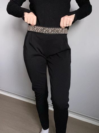 Pantalons noir avec perle taille s