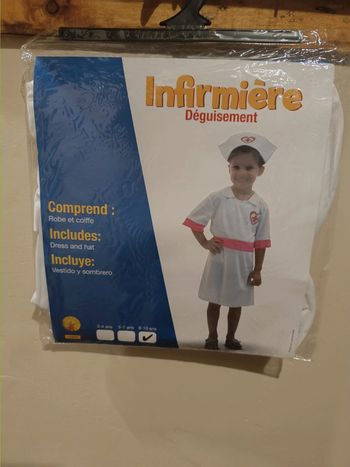 🌟 Déguisement infirmière 8/10 ans Neuf 🌟