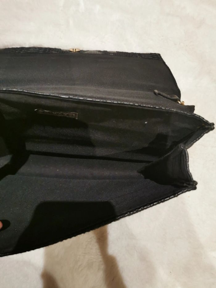 Pochette bandoulière croco noir - photo numéro 6