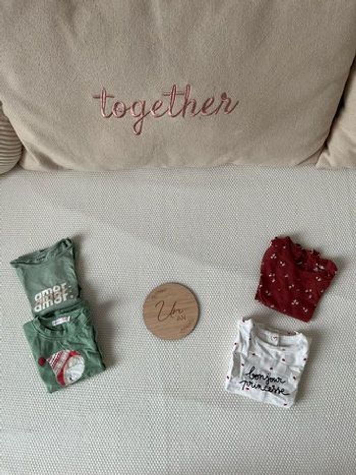 Lot de vêtements bébé fille 12 mois, 42 pièces, neuves ou en très bon état ! - photo numéro 3