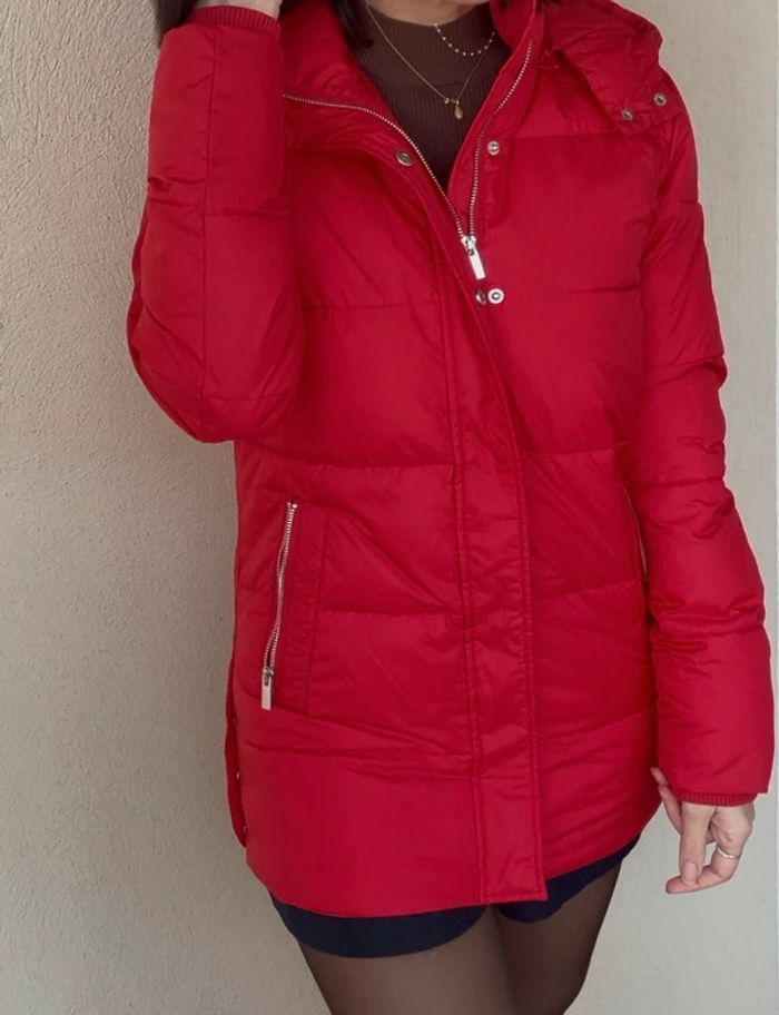 Doudoune Kookaï Rouge taille 36 neuve - photo numéro 2