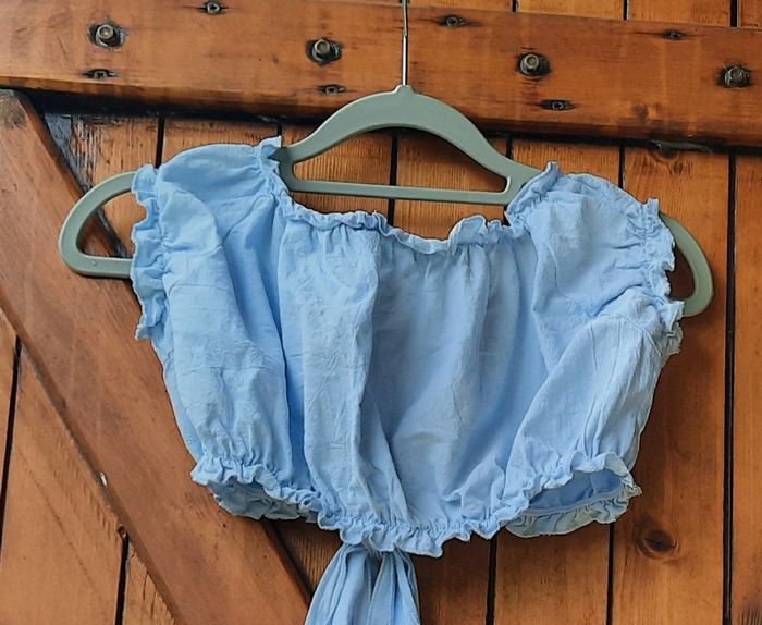 Crop top bleu clair Shein XS - photo numéro 3