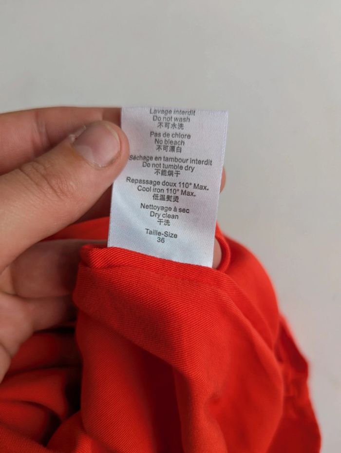 Neuve ! Robe ZAPA rouge élégante en dentelle – Taille S - photo numéro 11