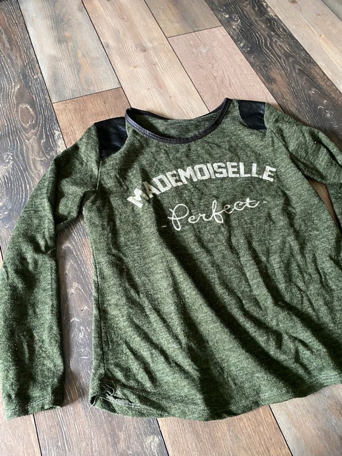 Pull Mademoiselle perfect vert M/L