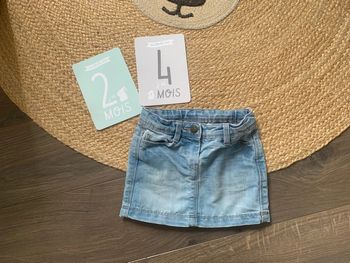 Jupe en jeans bleu TAO tape à l’œil 24 mois 2 ans