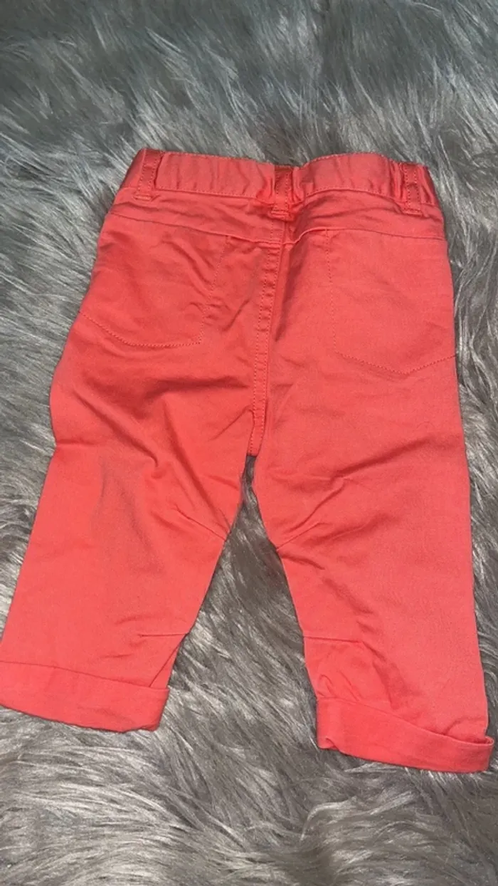 Pantalon chino corail 12 mois - photo numéro 3