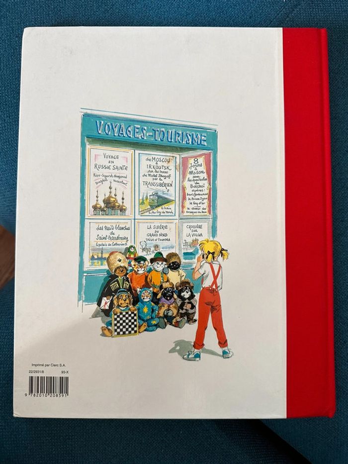 Livre rare Caroline en Russie reliure rouge édition limitée album bd Pierre Probst - photo numéro 2