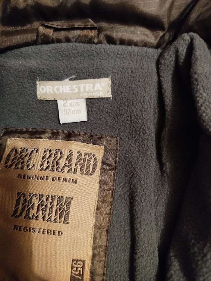 Doudoune marron Orchestra 2 ans 92 cm neuve - photo numéro 2