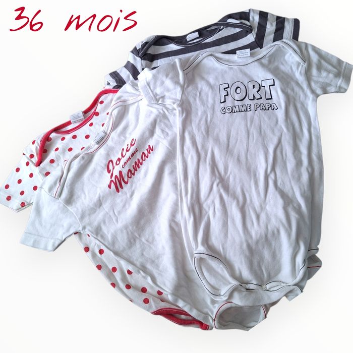 👶 Lot de 4 bodies manches courtes 👶 - photo numéro 1