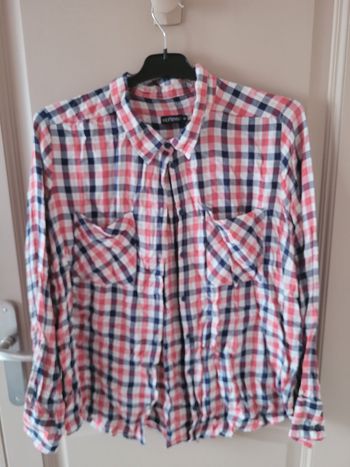 Chemise carreaux bleu et rouge
