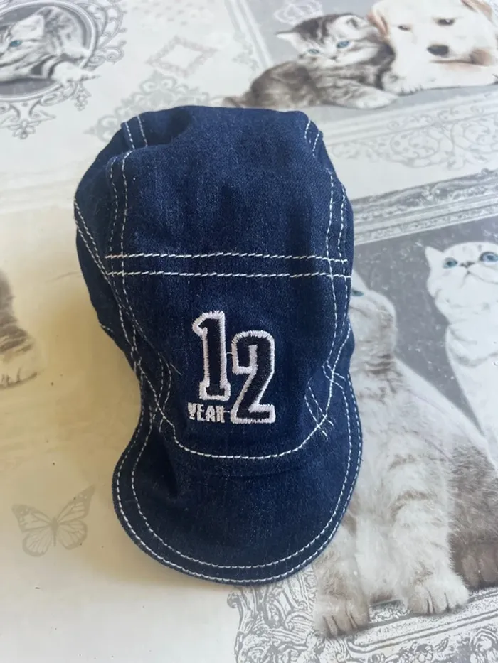 Casquette en jean bébé 3 mois
