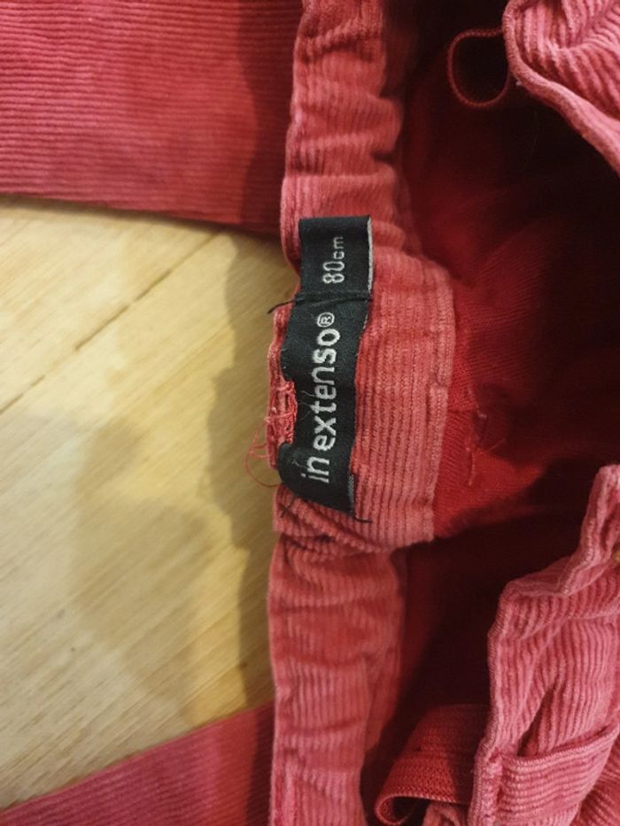 Pantalon velour rose 80 cm - photo numéro 3