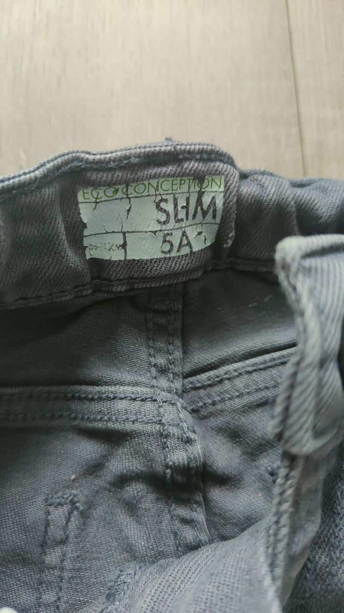 Short jeans gris 5 ans - photo numéro 3