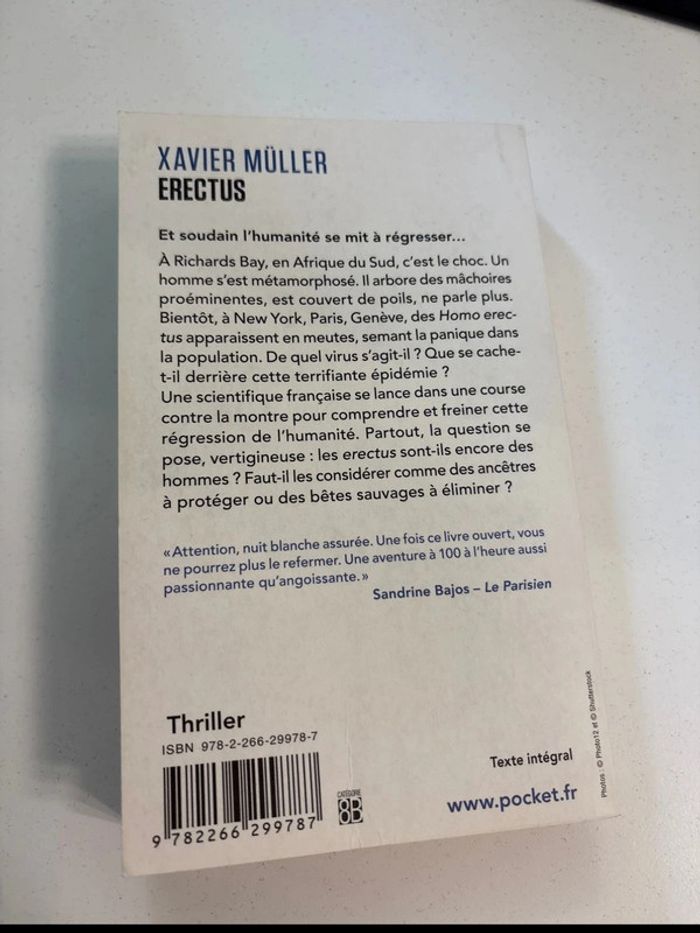 Livre Xavier Muller "Erectus" - photo numéro 2